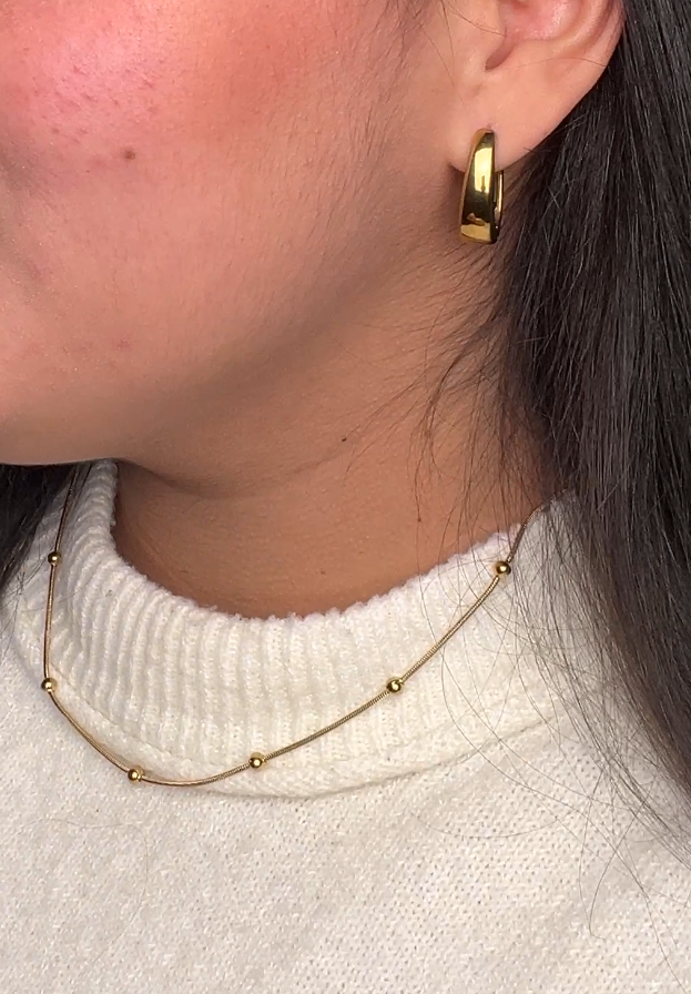 Collar Balines Dorado