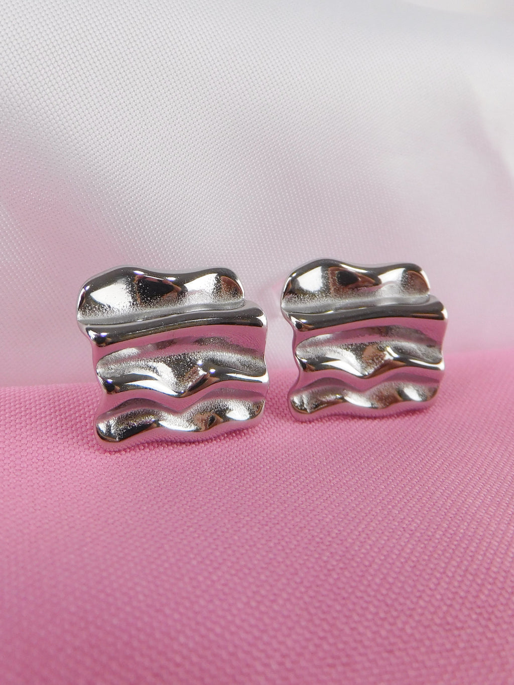 Aretes Matiz Plateado