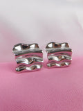 Aretes Matiz Plateado