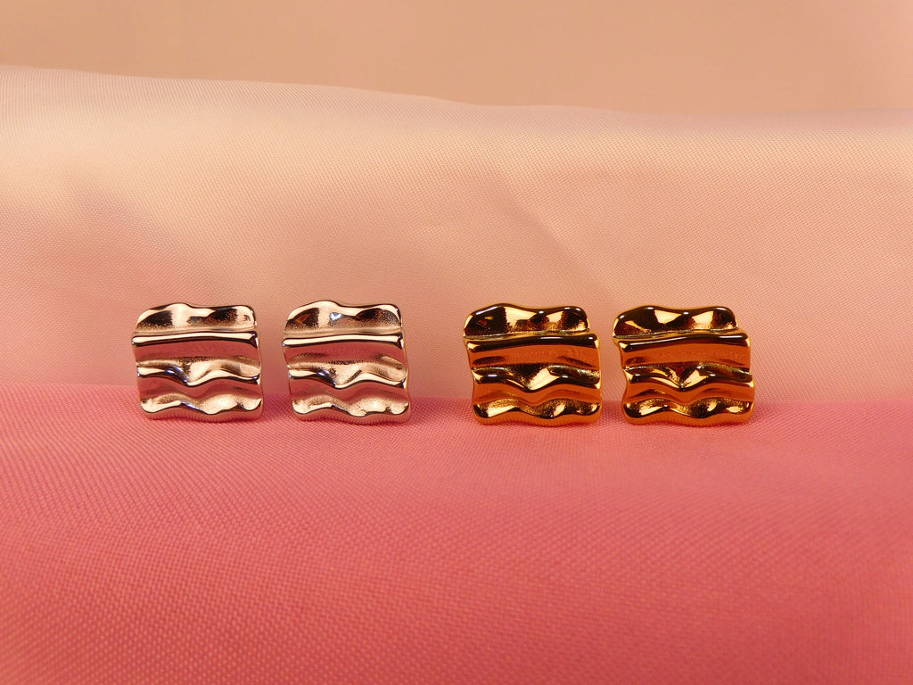 Aretes Matiz Plateado