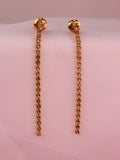 Aretes Hilo de Luz Dorado