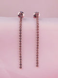 Aretes Hilo de Luz Plateado