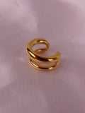 Ear Cuff Doble Aro Dorado