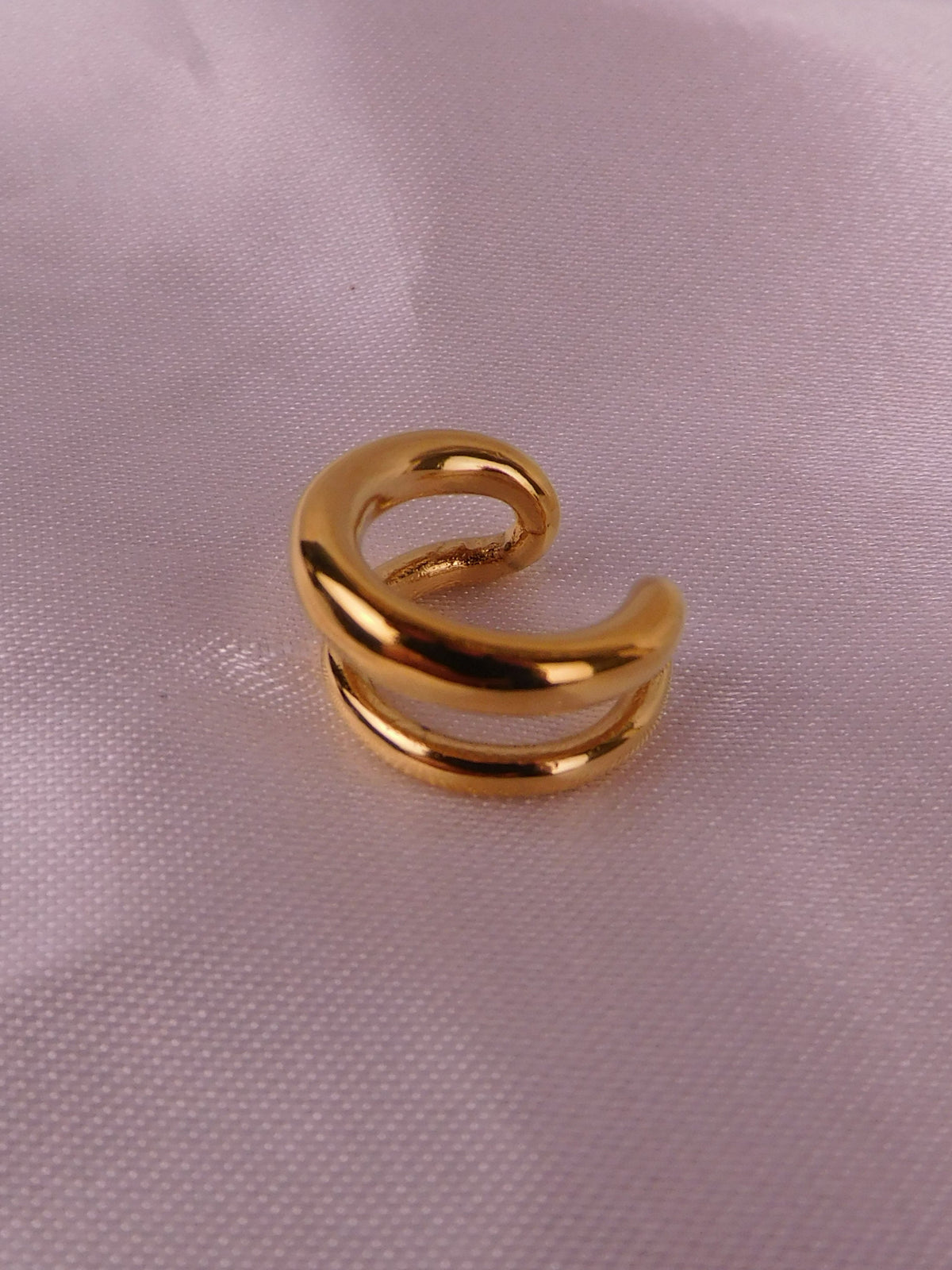 Ear Cuff Doble Aro Dorado