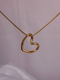 Collar Corazón Orgánico Dorado