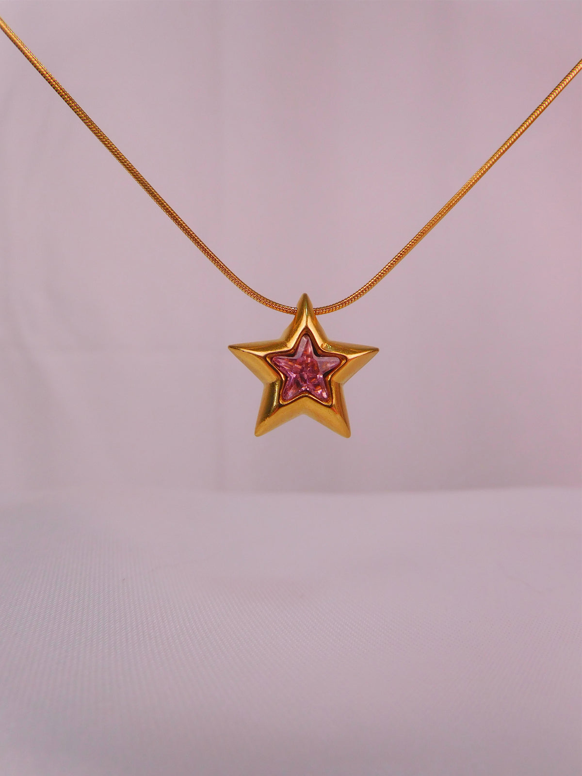 Collar Destello Rosado