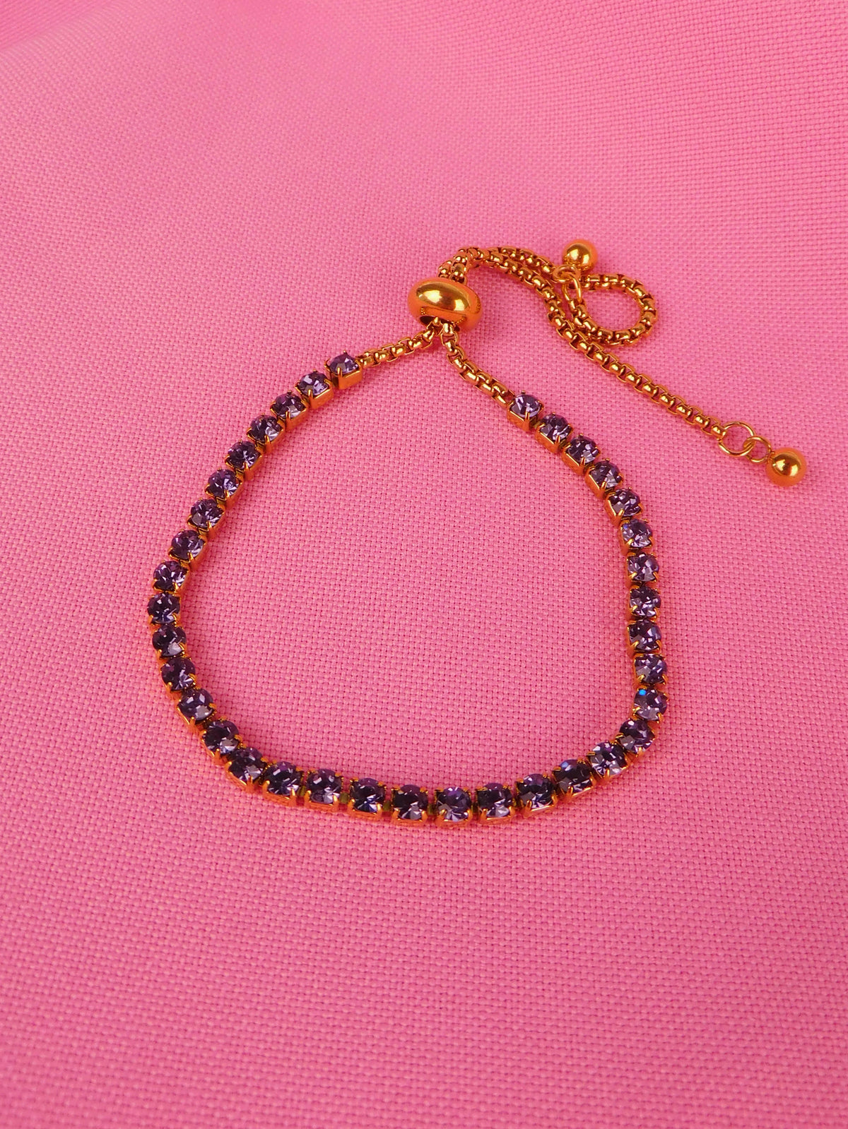 Pulsera Cristales Púrpuras