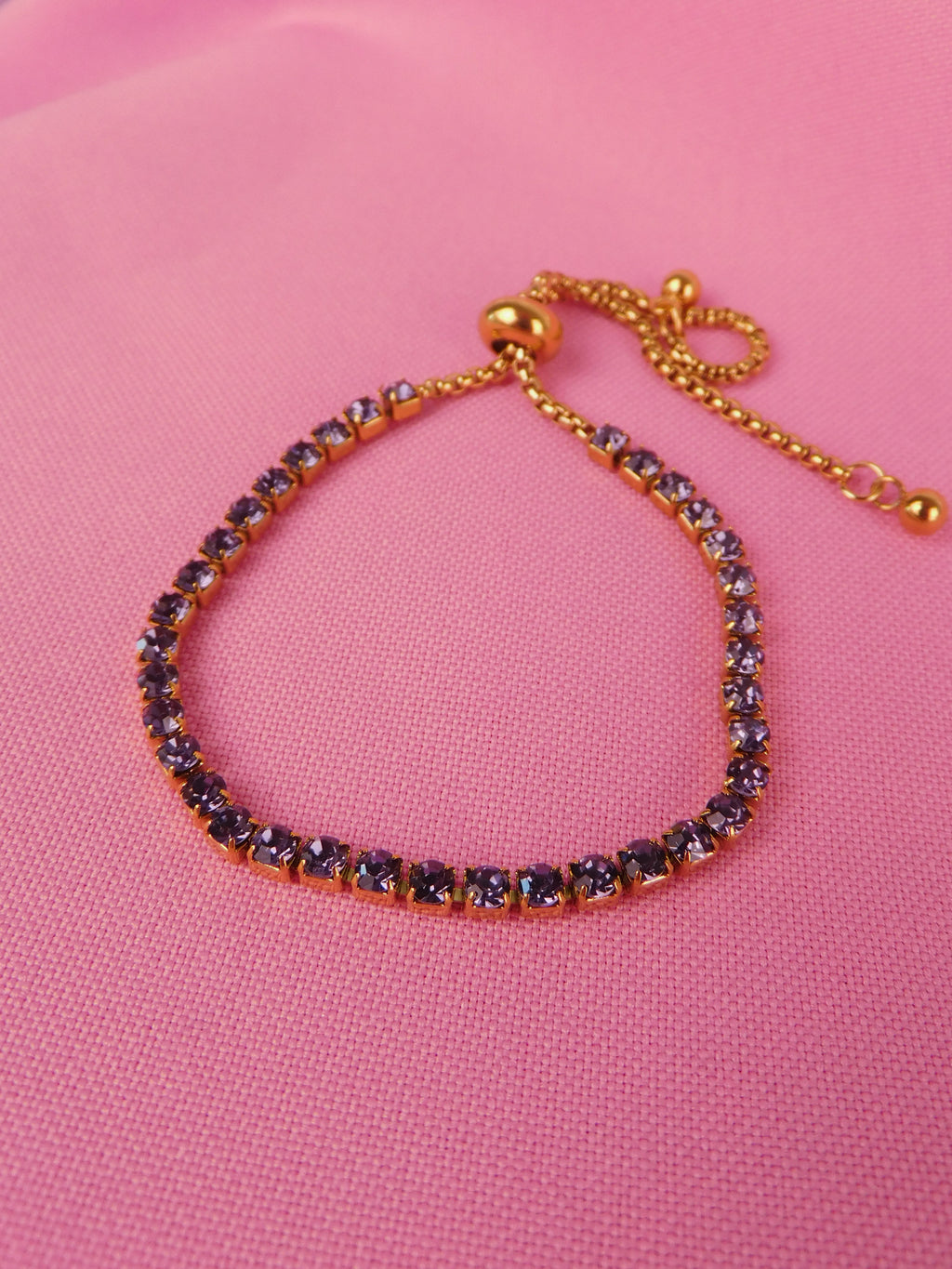 Pulsera Cristales Púrpuras