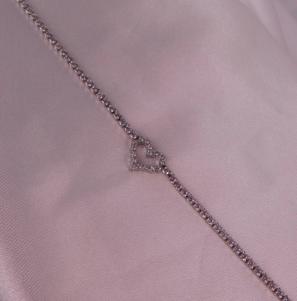 Pulsera Radiant Heart Plateado