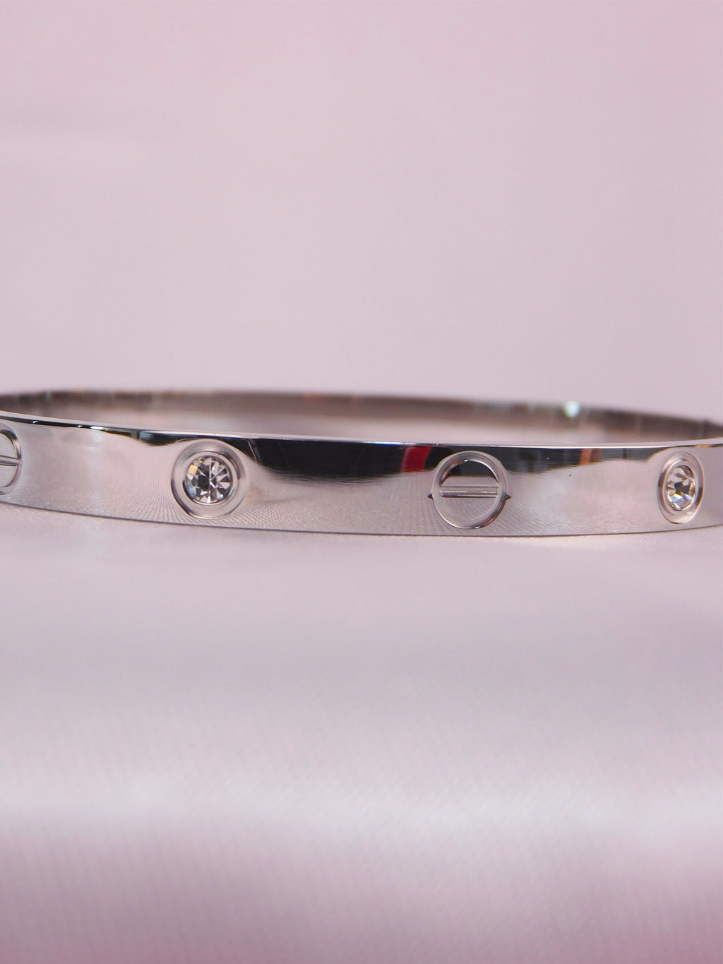 Brazalete Zirconia Luxe Plateada