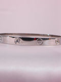 Brazalete Zirconia Luxe Plateada