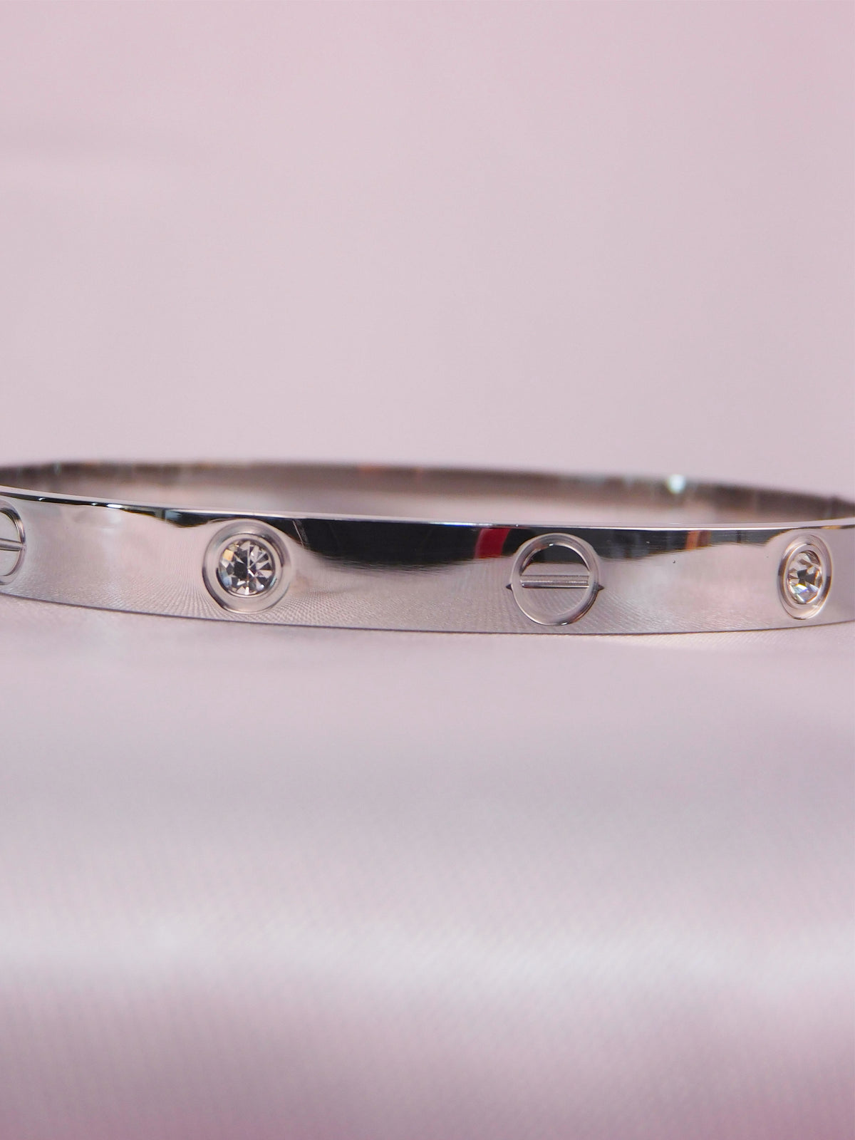 Brazalete Zirconia Luxe Plateada