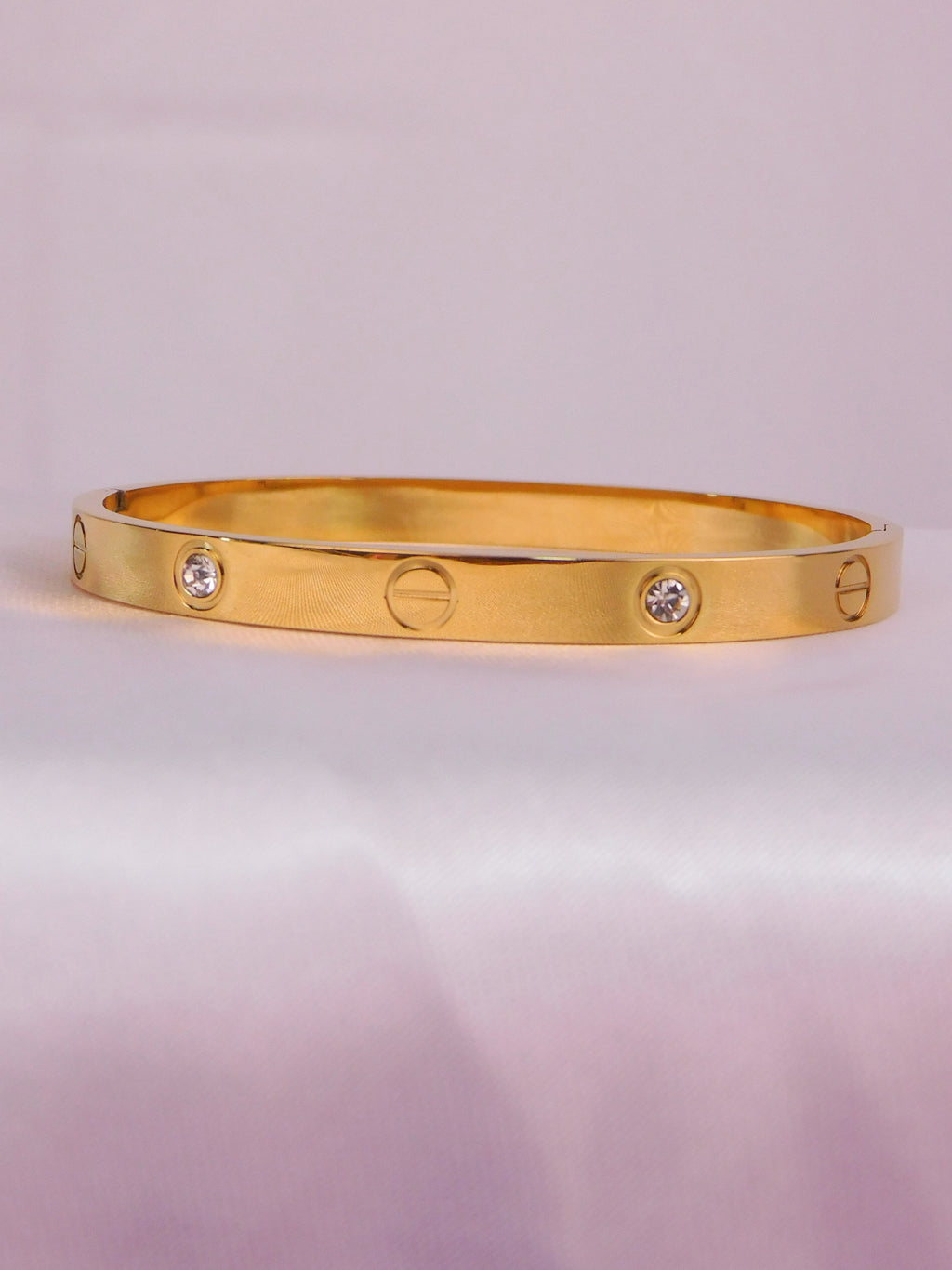 Brazalete Zirconia Luxe Dorado