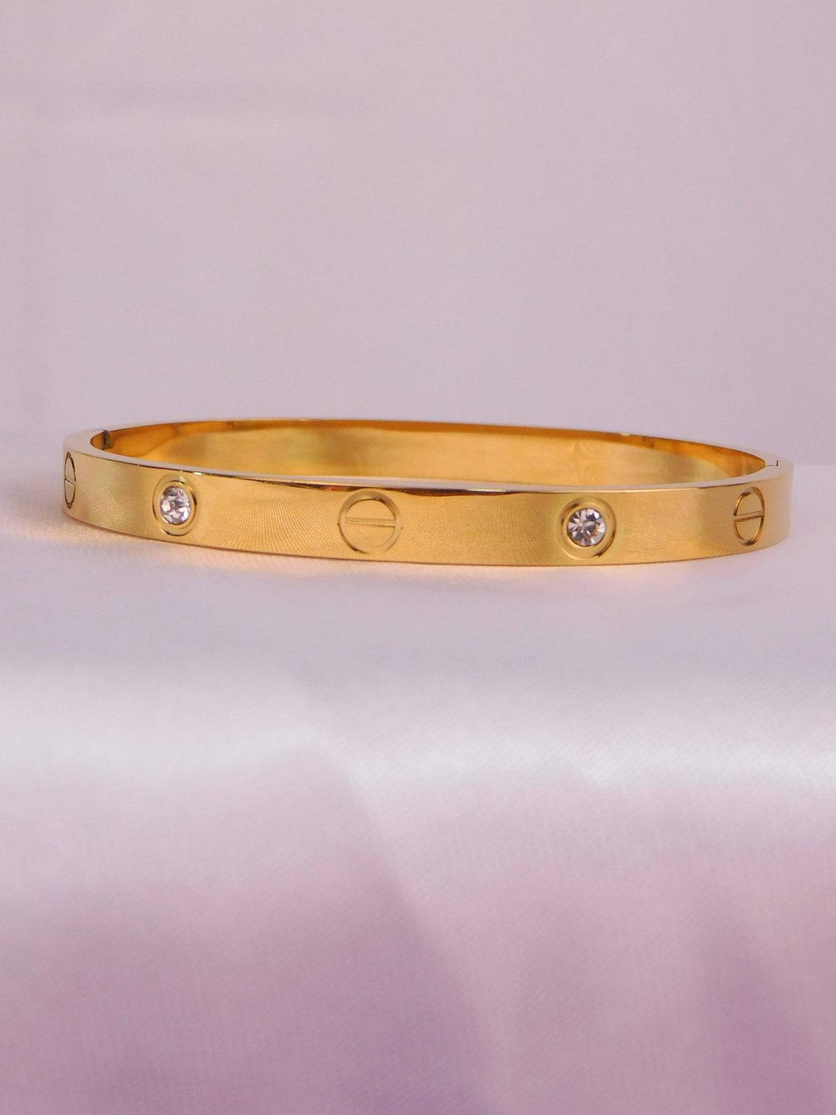 Brazalete Zirconia Luxe Dorado