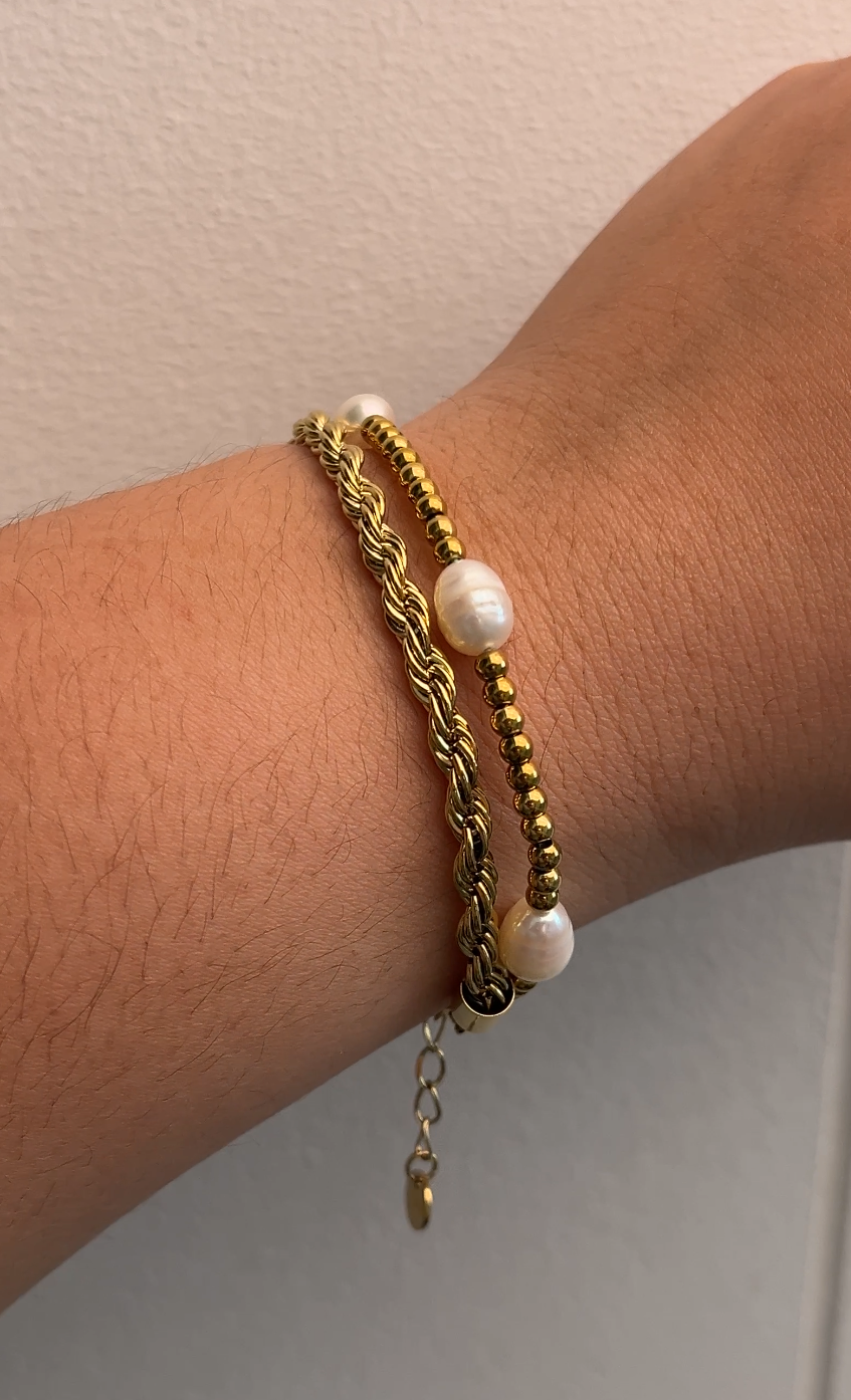 Pulsera Cordón Dorada