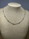 Collar Balines Plateado